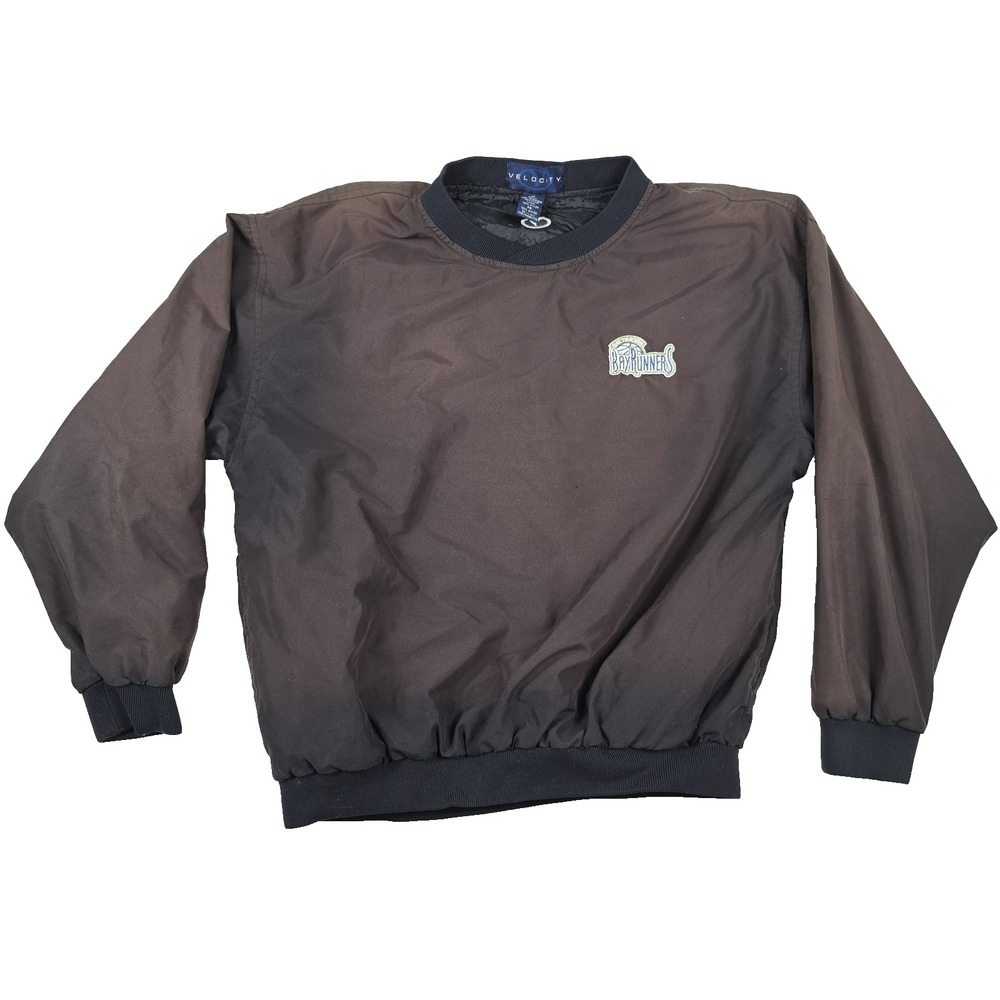 Velocity Baltimore BayRunners IBL Pullover Windbreaker Brown Ombre Mens Medium